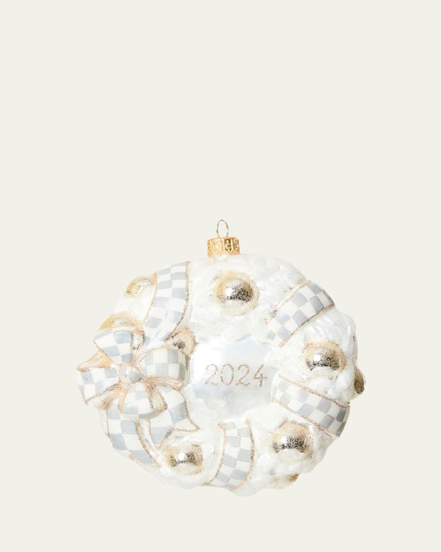 2024 Crystal Palace Wreath Glass Ornament